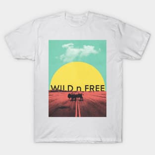 Wild Bison Roaming Graphic Art T-Shirt